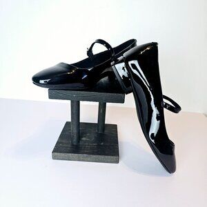 Anne Klein iFlex 1" Strapy Black Patent Leather Career Heels, 6.5, NWOB